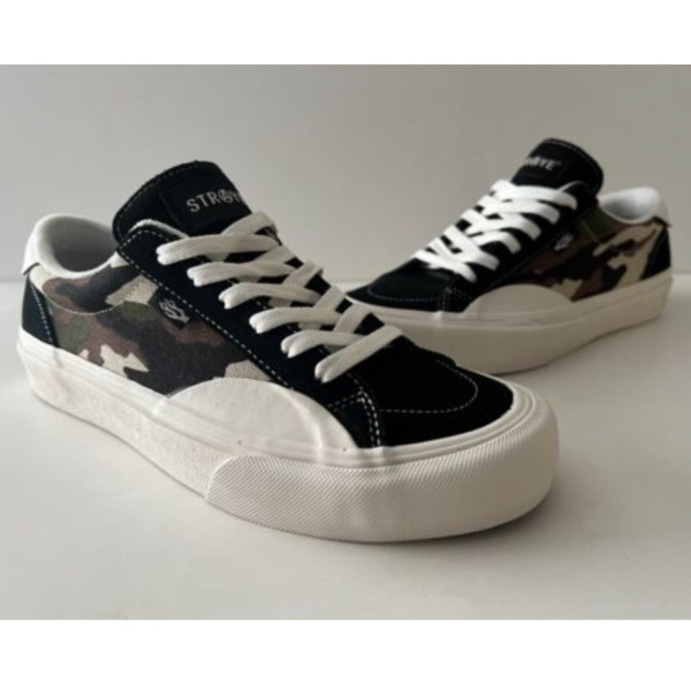 Straye Logan Skate Shoes Men's Size 11 Black/ Camo/ Cream SLG1464